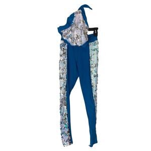 Reverence  Girls Youth XL Sequins Girls One Piece Cut Out Dance Leotard